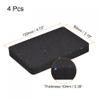 uxcell Treadmill Mat-4.7"x3.2" Exercise Equipment Mat for Floor Protection Sound Reduction, Black Blue 4Pcs view 2