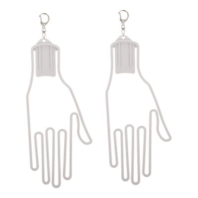 NOLITOY 2pcs Golf Glove Holder Glove Gloves Keeper Gloves Shaper Tool Glove Holder with Buckle Glove Dryer Glove Retaining Bracket Gloves Holder Equipment Frame Lovers Goalkeeper White Abs