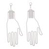 NOLITOY 2pcs Golf Glove Holder Glove Gloves Keeper Gloves Shaper Tool Glove Holder with Buckle Glove Dryer Glove Retaining Bracket Gloves Holder Equipment Frame Lovers Goalkeeper White Abs view 1