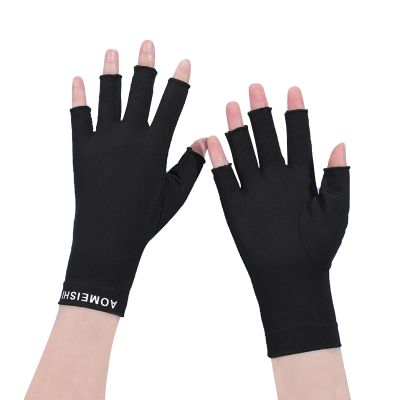 MioCloth Women Fingerless Gloves Mittens UV Protection Half Finger Gloves Summer Sunblock Gloves for Driving Running