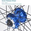 Wheelset 26Inch Bicycle Wheelset,Double Wall Alloy Rims Disc Brake 32H MTB Bike Front and Rear Wheel Cassette Fiywheel Hub 7/8/9/10 Speed Road Wheel (Color : Blue, Size : 26inch) view 2