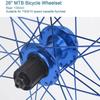 Wheelset 26Inch Bicycle Wheelset,Double Wall Alloy Rims Disc Brake 32H MTB Bike Front and Rear Wheel Cassette Fiywheel Hub 7/8/9/10 Speed Road Wheel (Color : Blue, Size : 26inch) view 3