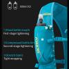 Hydration Pack Backpack 5L Running Hydration Vest Cycling Water Rucksack Trail Marathon Race Ultra Light with 2 Bottles 500ml Green view 4