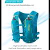 Hydration Pack Backpack 5L Running Hydration Vest Cycling Water Rucksack Trail Marathon Race Ultra Light Black with 2x500ml Bottles view 4