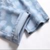Maiyifu-GJ Men's Stretch Printed Ripped Jeans Distressed Skinny Washed Denim Pants Tie Dye Slim Fit Hip Hop Jean Trousers (Blue 1,32) view 4