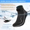 Gimilife Neoprene Socks, 3MM Water Socks for Women Men, Diving Wetsuit Sock for Beach Volleyball Snorkeling Surfing view 3