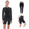 GoldFin Women Wetsuit Top & Pants & Shorts, 2mm Neoprene Wetsuit Jacket Trousers for Water Aerobics Diving Surfing in Cold Water (Tops XS, Pants + Shorts M) view 1