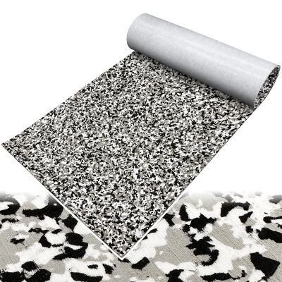 Hjdeck EVA Foam Decking Self Adhesive Non Slip Boat Carpet Brushed Camo Snow Marine Mat for Fishing Kayak Deck Cooler Tops Seating Helm Pad Swimming Pool Platform Golf Cart