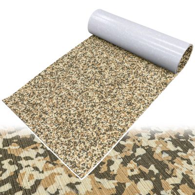 EVA Foam Boat Decking Self Adhesive Boat Flooring 5mm Camo 94.5"x16.4" Trimmable Marine Carpeting for Boats Swim Platform RV Flooring Kayak RV Stairs Cooler Tops Pontoon Golf Cart Non Slip Mats