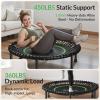BCAN 40" Adult Fitness Trampoline with Durable Bungees, Stable & Quiet Exercise Rebounder,Great Mini Trampoline for Indoor/Garden Workout - Green view 3