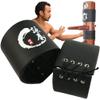 DYK&NX Wing Chun Wooden Dummy Punch Pad, Wing Chun Kung Fu Wooden Dummy Head Pad, 2 in 1 Set for Training Boxing Kung Fu Kick view 1
