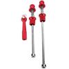 Tiiyee Bike Axle Quick Release Skewer, Aluminum Alloy Bike Wheel Hub Skewers Bicycl Anti Theft Wheels Security Locking Bicycl Parts for Road Mountain Bike(red) view 1