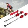 Tiiyee Bike Axle Quick Release Skewer, Aluminum Alloy Bike Wheel Hub Skewers Bicycl Anti Theft Wheels Security Locking Bicycl Parts for Road Mountain Bike(red) view 3