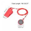 uxcell Fitness Magnet Key, 32mm Dia. Shell, 28mm Dia. Magnet, Universal Safety Lock for Most Treadmill, Red view 2