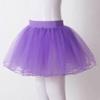easyforever Kids Flower Girls Puffy 3 Hoops Waist Drawstring Petticoat Wedding Pageant Party Dress Crinoline Underskirt 4 Layer Purple 11-16 Years view 4