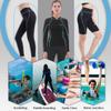 GoldFin Women Wetsuit Top & Pants & Shorts, 2mm Neoprene Wetsuit Jacket Trousers for Water Aerobics Diving Surfing in Cold Water (Tops XL, Pants + Shorts M) view 2