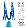 Aerial Yoga Hammock 6 Handle Set - Antigravity Yoga, Inversion Exercises, Improved Flexibility & Core Strength (Double Blue) view 3