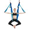 Aerial Yoga Hammock 6 Handle Set - Antigravity Yoga, Inversion Exercises, Improved Flexibility & Core Strength (Double Blue) view 4