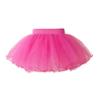 easyforever Kids Flower Girls Puffy 3 Hoops Waist Drawstring Petticoat Wedding Pageant Party Dress Crinoline Underskirt 4 Layer Hot Pink 1-6 Years view 2