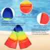 Azuunye Kids Swim Fins,Short Swimming Flippers,Swim Training Fins for Lap Swimming,for Children Girls Boys Beginners view 4