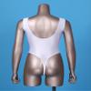 Lejafay Women's Smooth U Neck Sleeveless Bodysuit Basic Top Bodysuit Jumpsuit One Piece Swimsuit White Medium view 4