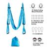 Aerial Yoga Hammock 6 Handle Set - Antigravity Yoga, Inversion Exercises, Improved Flexibility & Core Strength (Sky Blue) view 2