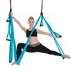 Aerial Yoga Hammock 6 Handle Set - Antigravity Yoga, Inversion Exercises, Improved Flexibility & Core Strength (Sky Blue) view 4