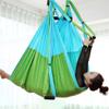 Aerial Yoga Hammock 6 Handle Set - Antigravity Yoga, Inversion Exercises, Improved Flexibility & Core Strength (Sky Blue and Fruit Green) view 2