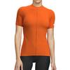 Biking Shirts Women Bicycle Shirts Women Casual Womens Cycling Jersey Short Sleeve Full Zip Orange view 1