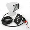 Gdrasuya10 100W Marine Spotlight Truck Car Boat Halogen Search Light Remote Control Spot Light 12V Waterproof Boat Marine Searchlight 360 Rotating, 2500LM view 1