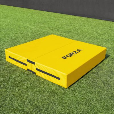 FORZA Rugby Crash Mats - Small (71in x 46in x 12in) | Folding Rugby Training Equipment | Yellow/Black