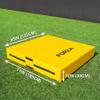 FORZA Rugby Crash Mats - Small (71in x 46in x 12in) | Folding Rugby Training Equipment | Yellow/Black view 2