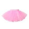 easyforever Kids Flower Girls Puffy 3 Hoops Waist Drawstring Petticoat Wedding Pageant Party Dress Crinoline Underskirt 4 Layer Pink 6-11 Years view 2