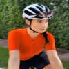 Bicycle Jersey Women Cycling Shirts for Women Mountain Bike Shirt Women Orange view 2