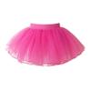easyforever Kids Flower Girls Puffy 3 Hoops Waist Drawstring Petticoat Wedding Pageant Party Dress Crinoline Underskirt 4 Layer Hot Pink 6-11 Years view 1