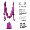 Aerial Yoga Hammock 6 Handle Set - Antigravity Yoga, Inversion Exercises, Improved Flexibility & Core Strength (Dark Purple) view 2