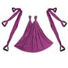 Aerial Yoga Hammock 6 Handle Set - Antigravity Yoga, Inversion Exercises, Improved Flexibility & Core Strength (Dark Purple) view 4