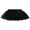 easyforever Kids Flower Girls Puffy 3 Hoops Waist Drawstring Petticoat Wedding Pageant Party Dress Crinoline Underskirt 4 Layer Black 11-16 Years view 4