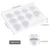 NBEADS Diamond Gemstone Display Box, Plastic Jewelry Display Box 12 Pcs Column Show Container with Foam Mat and Rectangle External Packing Box for Bare Stone, Diamond, White view 3