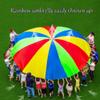Solitaries Indoor Outdoor Children's Parachute, Rainbow Parachute with Handle, Comfortable and Breathable view 2