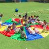 Solitaries Children Rainbow with Handle Playing with Parachute, Outdoor Kindergarten Arm Strength Parachute Toy (Color : Diameter, Size : 6m) view 2