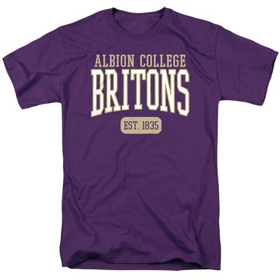 Albion College Official Est. Date Unisex Adult T Shirt,Albion College, Large