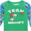 Munki Munki Youth Tight Fitting Long Sleeve Raglan Tee and Pant Vintage Peanuts Pajama Set view 4