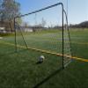 Vallerta 12 x 6 Ft. Black Powder Coated Galvanized Steel Soccer Goal w/Two Weatherproof Nets. 12x6 Foot AYSO Regulation Size Portable Training Aid. All Weather, One Year Warranty. view 1
