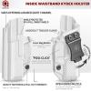 Amberide Glock 43/43X IWB Holster, Kydex-Boltaron Inside Waistband Fit Glock 43 & 43X Pistols, Secure Retention, Low-Print Design, 030 Adjustable Cant view 4