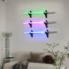 BYTOTU Lightsaber Stand - Wall Mount - Clear Plexiglass - Lightsaber Display (lightsaber not included) (Acrylic- black)