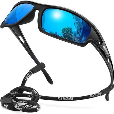 AWGSEE Polarized Sports Sunglasses for Men 100% UV Protection Wrap Around Unbreakable Sun Glasses for Fishing Driving