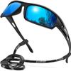 AWGSEE Polarized Sports Sunglasses for Men 100% UV Protection Wrap Around Unbreakable Sun Glasses for Fishing Driving view 1