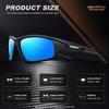 AWGSEE Polarized Sports Sunglasses for Men 100% UV Protection Wrap Around Unbreakable Sun Glasses for Fishing Driving view 4