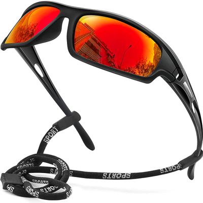 AWGSEE Polarized Sports Sunglasses for Men 100% UV Protection Wrap Around Unbreakable Sun Glasses for Fishing Driving